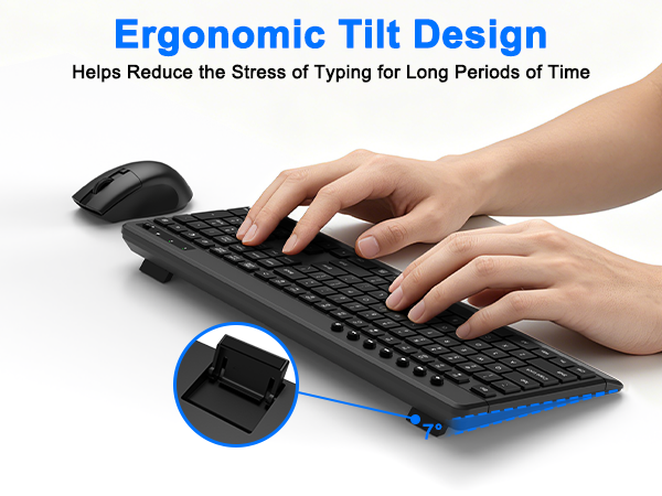 ergonomic keyboard and mouse set