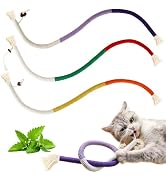 YUDANSI Cat Catnip Toys for Indoor Cats, Snaky Rope Toys with Gall Fruit for Cat Playing Chewing ...