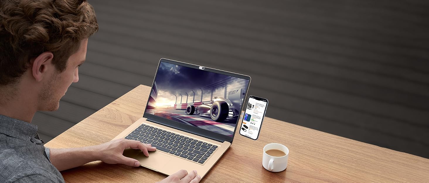 laptop phone holder
