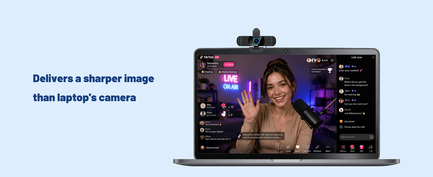 4k usb-c camera for live streaming