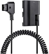 FOMITO LPE6 DR-E6 Dummy Battery to D-tap for V-Mount BP Battery, for Canon EOS 5DS, 5DSR, 5D Mark...
