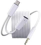 Aux to USB C,2-IN-1 USB-C to Aux Cord for Car with Charging Work for iPhone 16/15 Pro Max ,Car US...