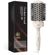AIMIKE Large Nano Thermal Ceramic Round Brush with Barrel 2.1 inch for Blow Drying, Volume Blow O...