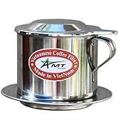 AMT 6.5 OZ Vietnamese Coffee Maker, 1 Serving Phin, Screw Down Coffee Vietnamese Coffee Filter Vi...
