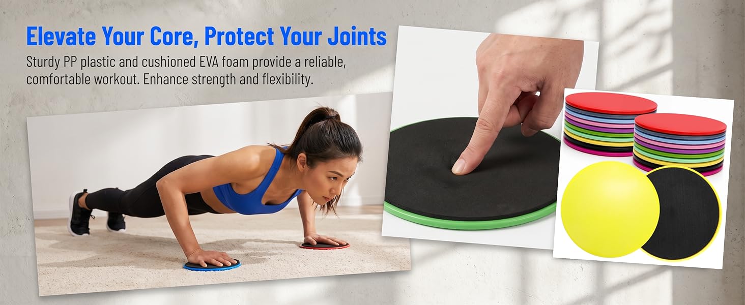 DEAYOU 20 Pack Core Sliders for Working Out