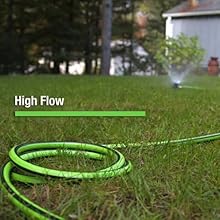 kink control, brass coupling; garden hose; non kink hose