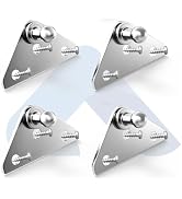ARANA Gas Struts Mounting Brackets 10MM, Universal Ball Stud Mount Bracket for Gas Springs Shocks...