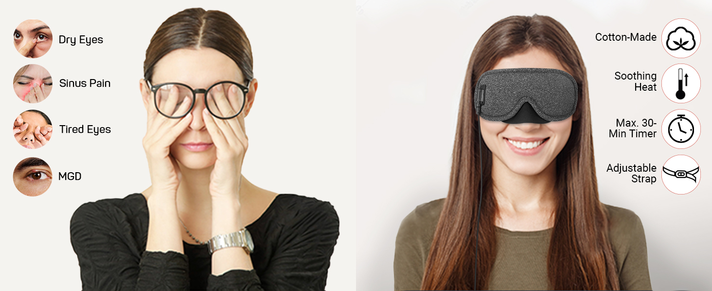 warm relief for eyes