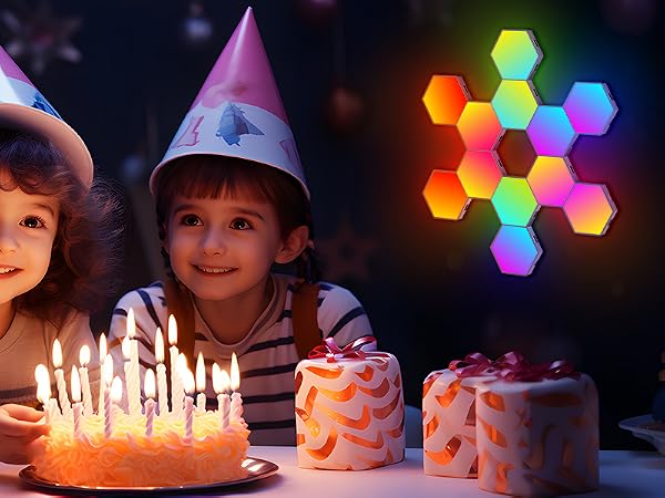 hexagon lights
