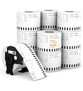 Labelebal Compatible 2-3/7" x 100' Direct Thermal Continuous Length Labels Replacement for DK-220...