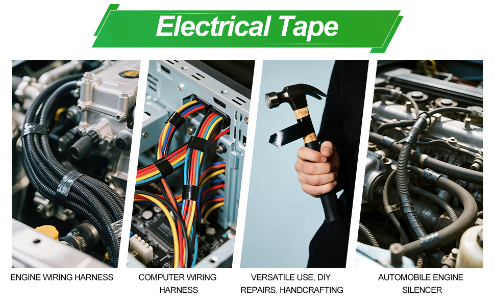 black electrical tape