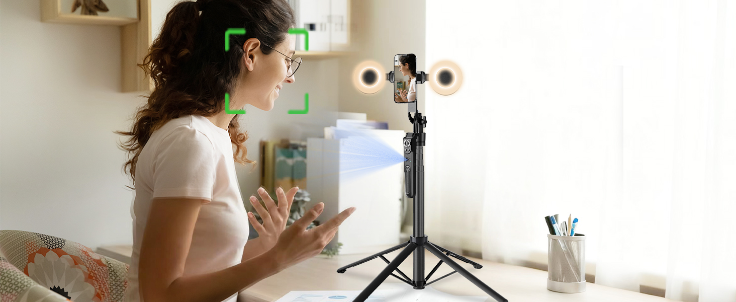 auto face tracking tripod 360 rotation with stand