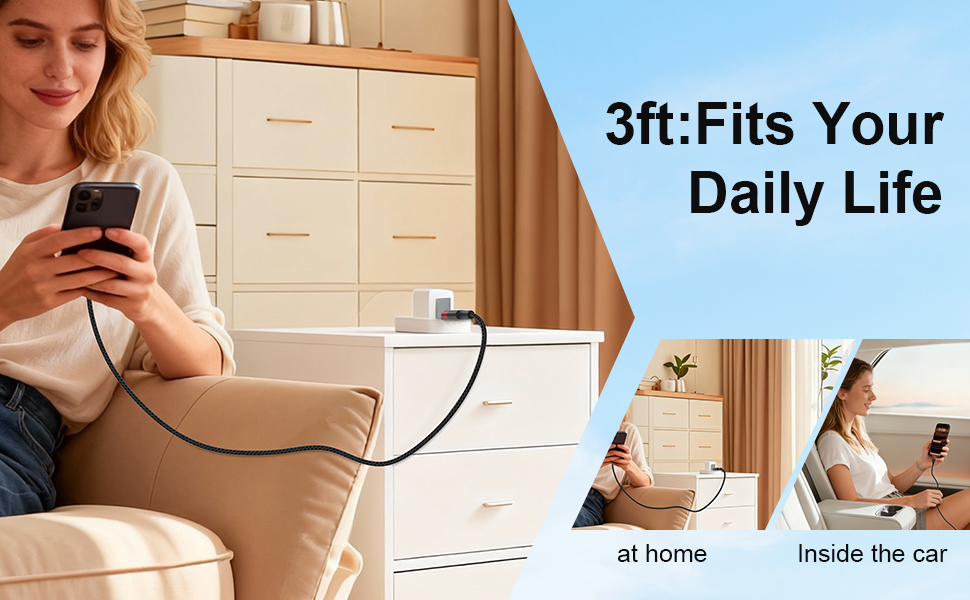 3ft lenght fits your daily life