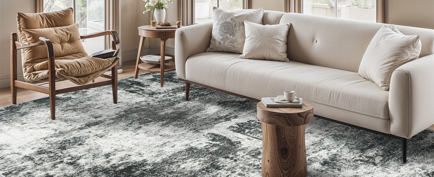 black area rug