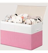 INDRESSME 25"x13"x16" Large Toy Storage Box with Lid, Collapsible Storage Organizer Baby Toy Stor...