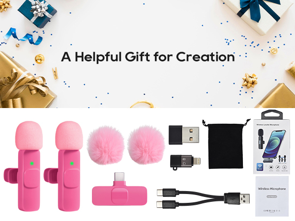 A Helpful Gift for Creation lav iphone mic phone mic with cloth bag