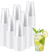 Lamosi 300 Pack 12 oz Clear Plastic Cups,12 Ounce Disposable Cold Drinking Cups for Party, Picnic...