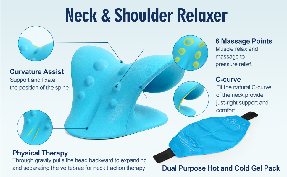 Ergonomically Designed Cervical Traction Pillow