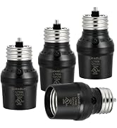 Suraielec Dusk to Dawn Sensor Socket, E26 E27 Light Socket Adapter, Adjustable Sensor Orientation...