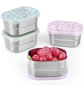 Tanjiae Stainless Steel Snack Containers for Kids and Toddlers | Easy Open Leak Proof Small Food ...