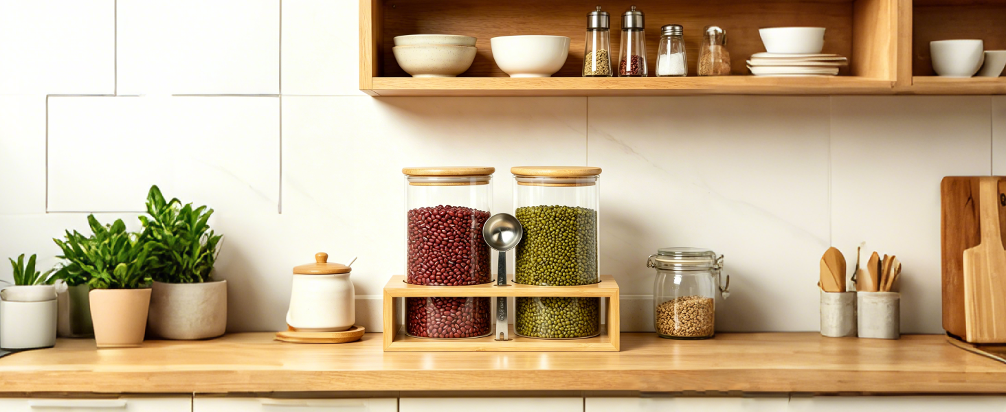 Coffee Canister Set with Airtight Lids, Perfect Holder for Coffee Bar & Kitchen Counter