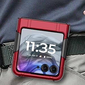 textured grip case and belt clip holster for mtorola razr 2024 50