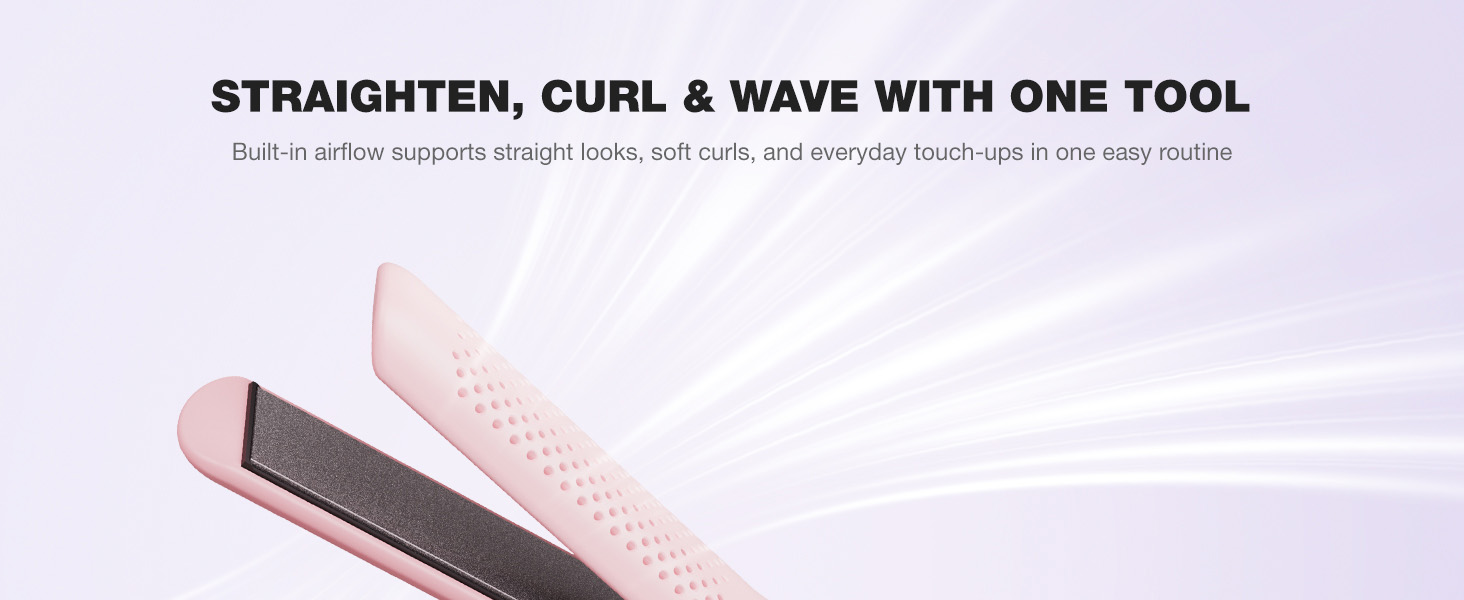 Straighten, Curl & Wave With One Tool