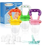WAJIAYON Baby Fruit Feeder/Food Feeder Pacifier (3 Pack)- Infant Teething Toys | Fruit Pacifier F...
