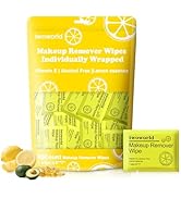 Makeup Remover Wipes Bulk Individually Wrapped,Travel Makeup Wipes Gentle for Face Cleansing Masc...