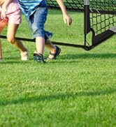 Soccer Goal, Kids Soccer Goals for Backyard Set, 2 Pack of Portable Pop Up Soccer Net with Soccer...