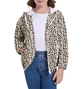 Zando Girls' Rain Jacket - Lightweight, Waterproof, Hooded - Girls' Outerwear - Ages 4-10
