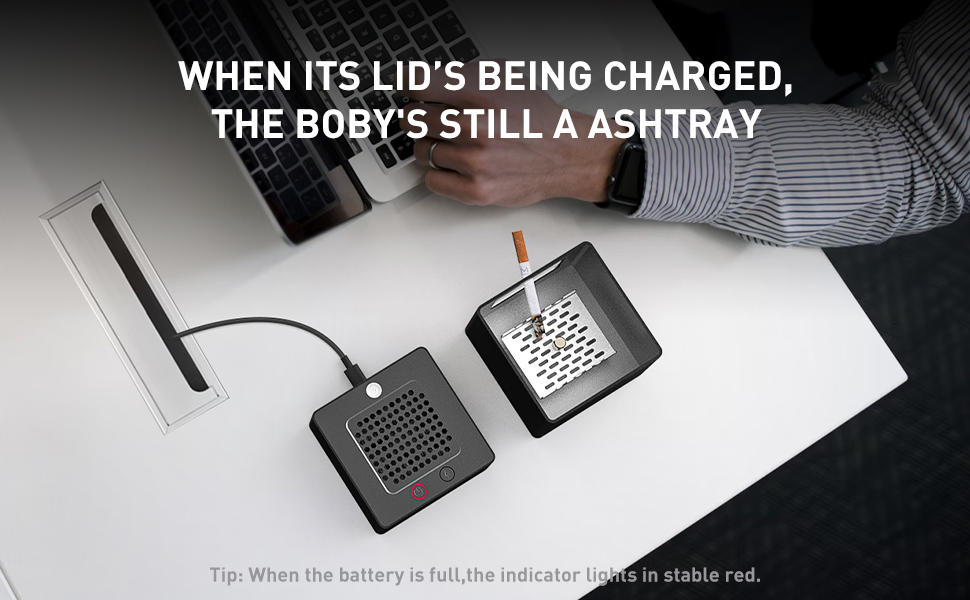 smokeless ashtray indoor