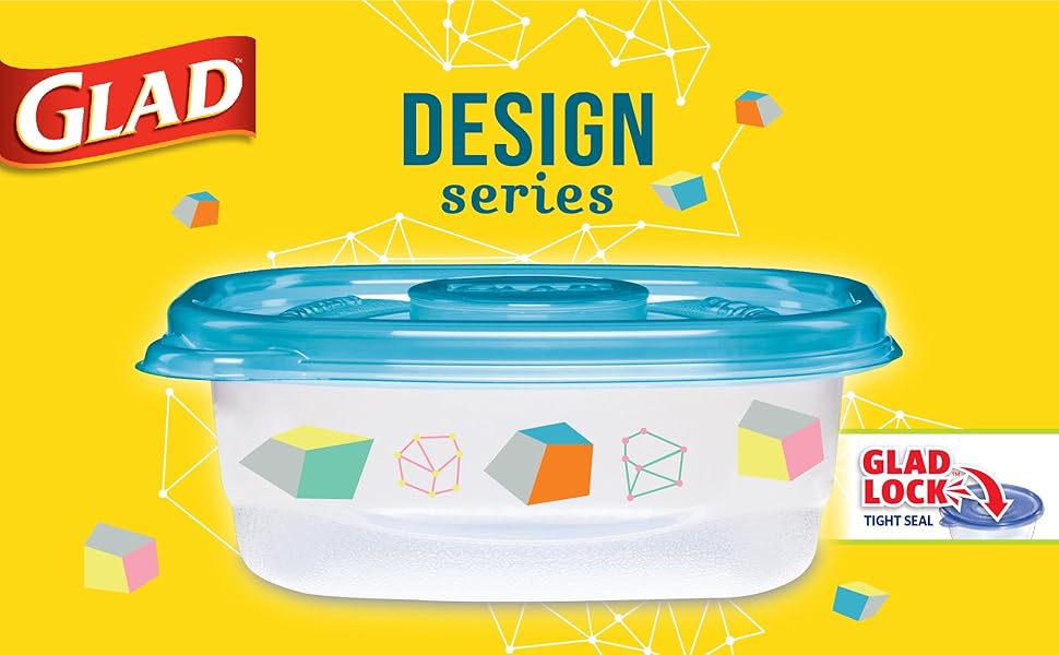 Glad, Gladware, Containers, Food Storage, Airtight, Seal, BPA Free, Lunch, Dishwasher safe, Design