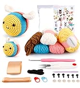 GAPER GO Crochet Kit for Beginners |Learn to Crochet Starter Kit for Adults DIY Crochet Bee Knitt...