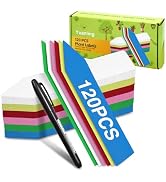 Plant Labels 120 Pcs Yuanling for Seeding Plastic Waterproof Plant Name Tags Garden Labels Marker...