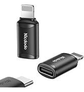 McDodo USB C to Lightning Adapter 2 Pack,Type C Female to Lightning Male Adapter Cable,Supports F...