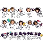 gisgfim 80Pcs Outer Space Cutouts Back to School Decorations Bulletin Board Astronaut Paper Cut-O...