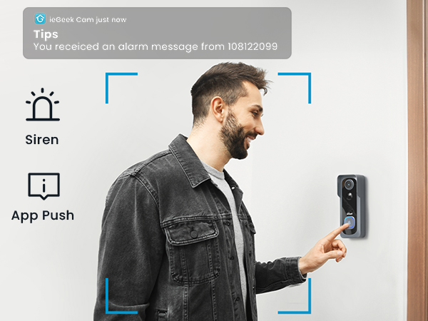 PIR Motion Detection & Instant Alarms