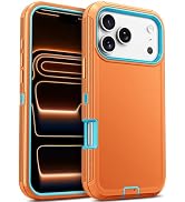 Jelanry Case for iPhone 17 Pro 5G 6.3-inch, Heavy Duty Rugged & Dual-Layer Shockproof Dropproof P...