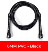 Elite Jumps 6mm PVC Jump Rope, Adjustable Skipping Rope | Non-kinking PVC cord. Unbreakable handl...