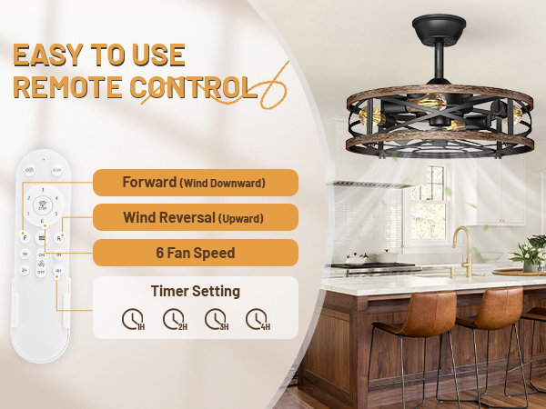 industrala celing fan with light