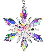 2026 Annual Edition Crystal Christmas Ornaments, Snowflake Star Ornaments for Christmas Tree, Bea...