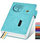 365 Page Thick Lined Journal Notebook for Men Women, A5 Leather Journals for Writing, Hardcover N...