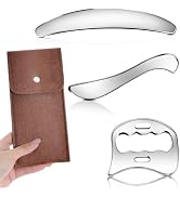 3-in-1 Stainless Steel Gua Sha Muscle Scraper Tool, IASTM Tools, Myofascial Scraping Tools for Ph...