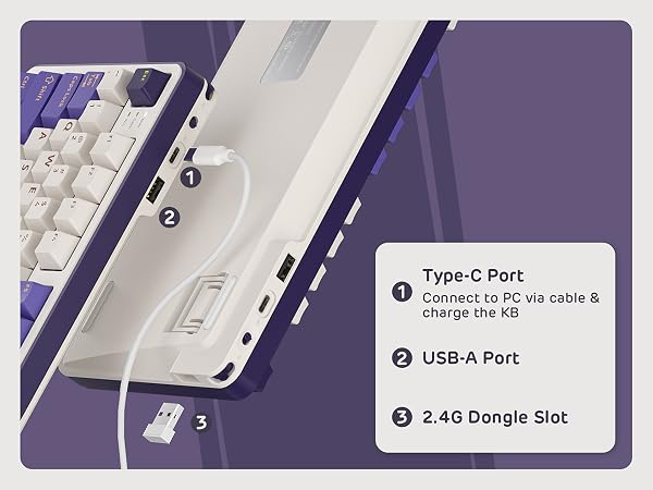 Bluetooth 2.4G mechanical wireless wired BT gaming TKL small portable 80% 65% 60% 70% 60 percent