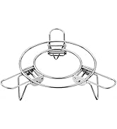 Ugotit Round Steamer Rack for Pots, Adjustable Instant Pot Trivet Expandable Stainless Steel Stea...