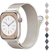 BELONGME Mesh Metal Loop Compatible with Apple Watch Band 40mm 41mm 38mm 44mm 45mm 49mm Series Ul...