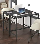 HOOBRO Computer Desk, Home Office Desk with Power Outlet