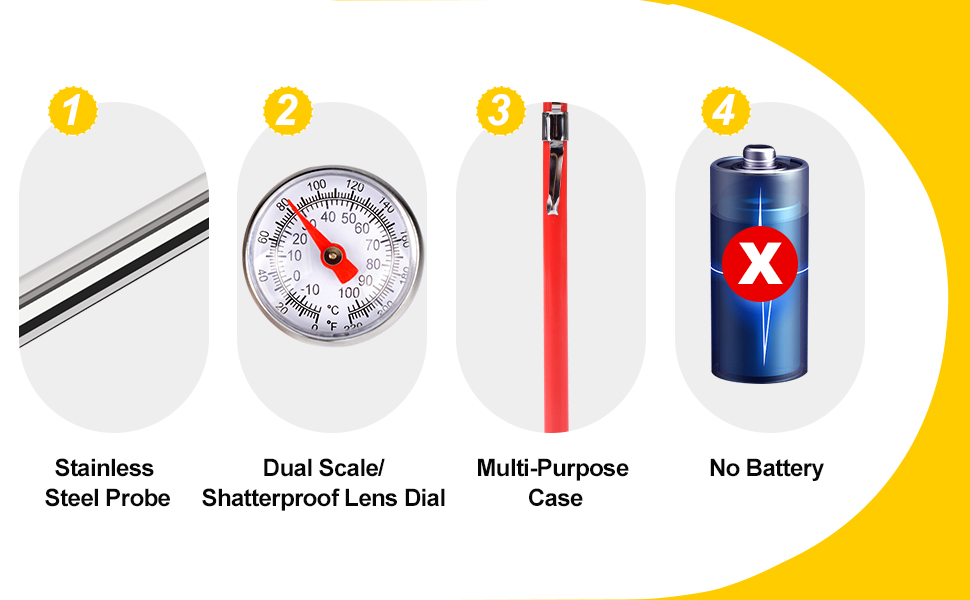 kitchen candy chef for grilling grill bbq chicken milk tea cheese liquids with probe thermometers