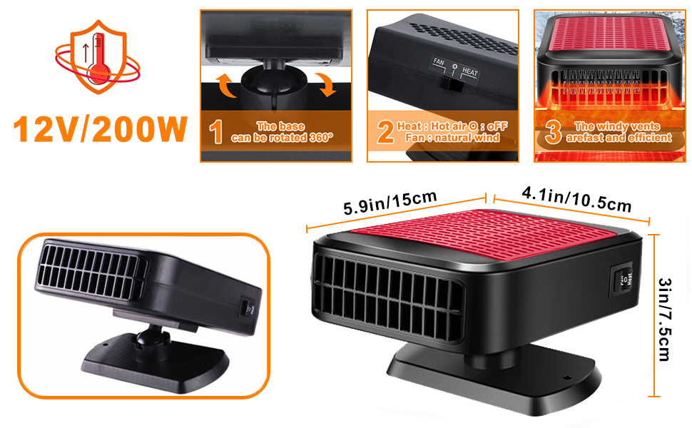 plug in car heater plug in heater for car 12v car heater car heaters 12 volt heater 12v heater